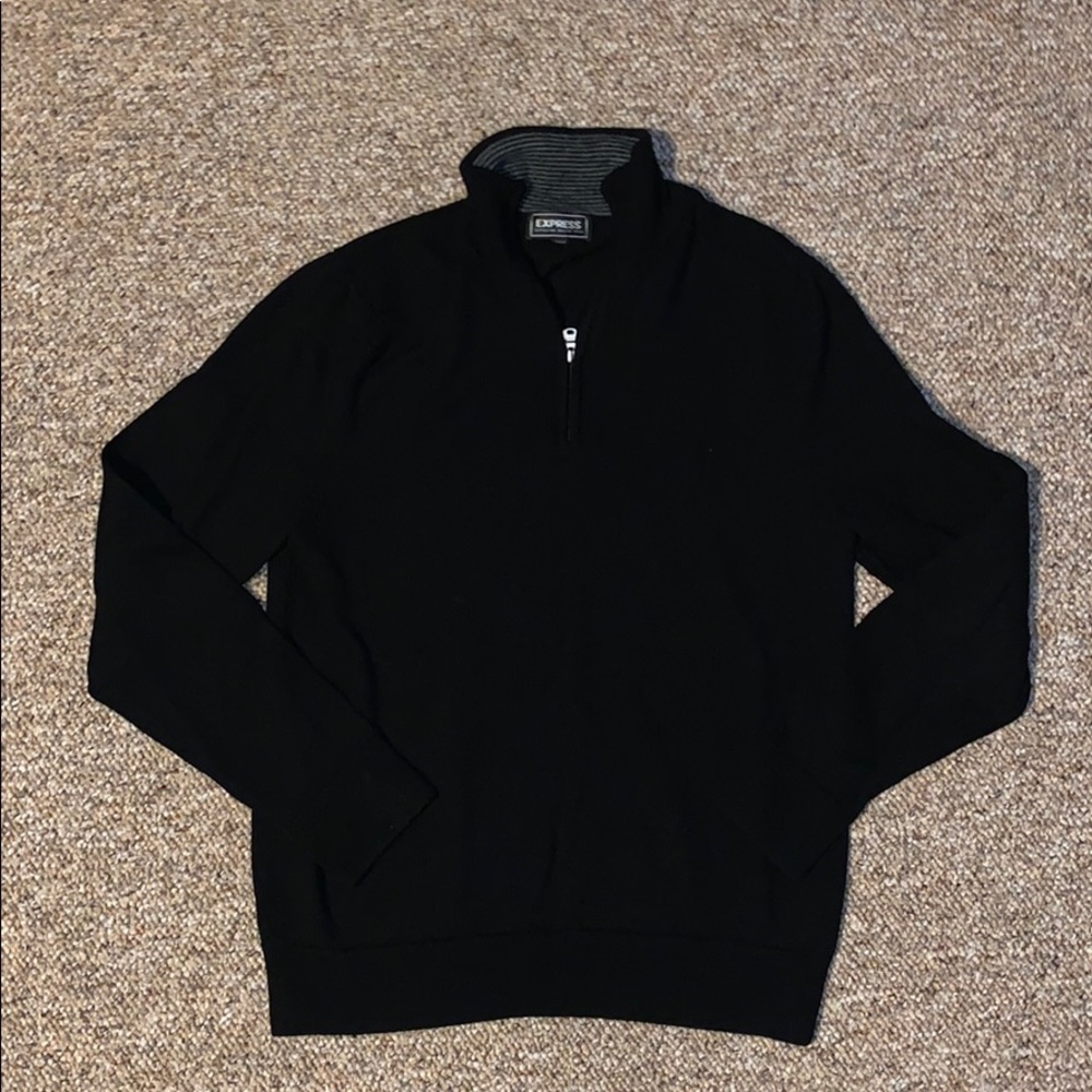 Express Extra Fine Merino Wool 1/4 Zip Sweater